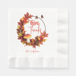 Tack för att du fick Ge under hösten Pappersservett