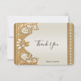 Tack för att du fick guld Ornate White Peares