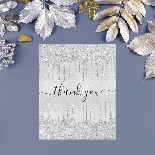 Tack för att du fick kortet Silver glitter! (Skapare uppladdad)