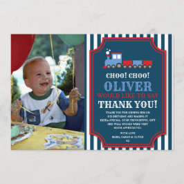 Tack för att du fick tåg-födelsedag kort