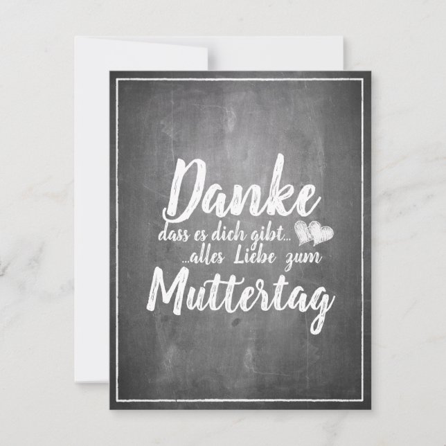Tack för att du finns - Mors dag - Krittavla (Framsida)