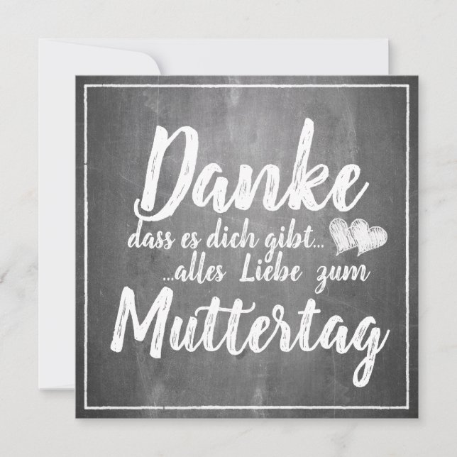 Tack för att du finns - Mors dag - Krittavla (Framsida)