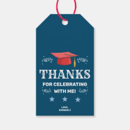 Tack för att du firade med mig Studenten Presentetikett