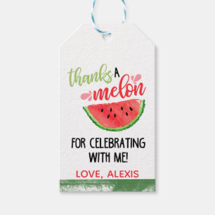 Tack för att du firar favorittaggen - röd presentetikett