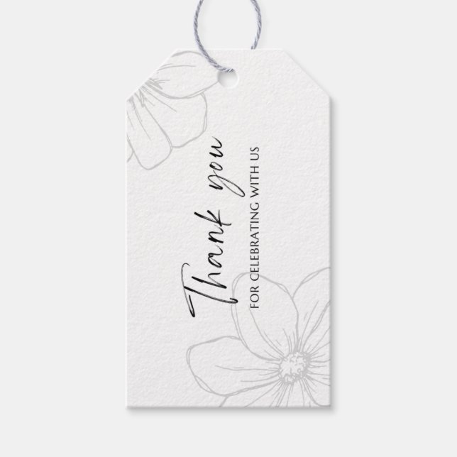 Tack för att du firar med oss presentetikett (Framsidan)