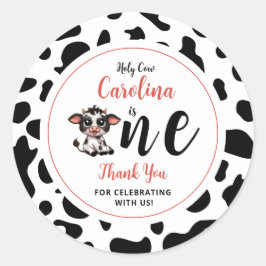 Tack för att du firar med oss runt klistermärke