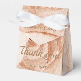 Tack för att du firar oss Blommigt rosa ros Presentaskar