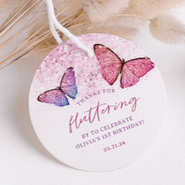 Tack för att du flödade av Butterfly Tack Gåvor Etiketter