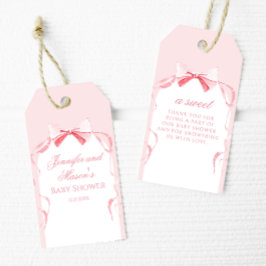 Tack för att du föredrar märkord med rosa buskdusc presentetikett