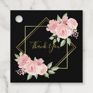 Tack för att du föredrar taggar för elegant svart  gåvor etiketter