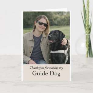 Tack för att du fostrade min ledarhund – Black Lab Kort