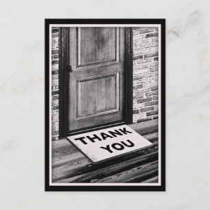 Tack för att du fotograferade dörrmattan inbjudningar