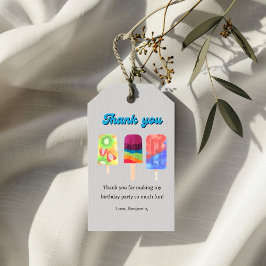 Tack för att du fyller år presentetikett