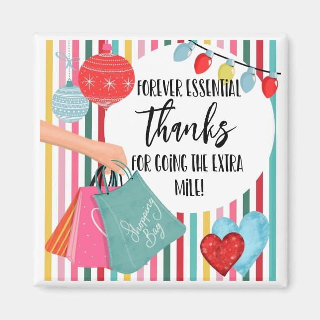 Tack för att du går till leveranschauffören i extr magnet (Framsidan)