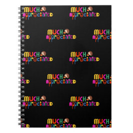 Tack för att du gav en svart färgstark bild. anteckningsbok