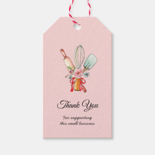 Tack för att du ger Utensils rosa märkre Presentetikett