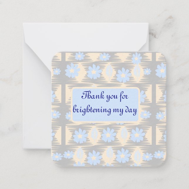 Tack för att du gjorde min dag ljusare anteckningskort (Framsida)