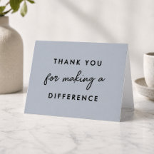 Tack för att du gör skillnad-kort