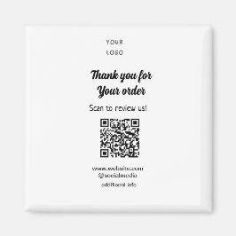 Tack för att du granskar vår logotyp för orderskan magnet