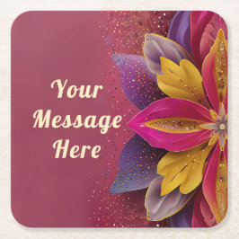 Tack för att du gynnar bröllop underlägg papper kvadrat