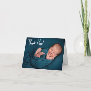 Tack för att du hanterar Pojke Fotobabyduschen Kort