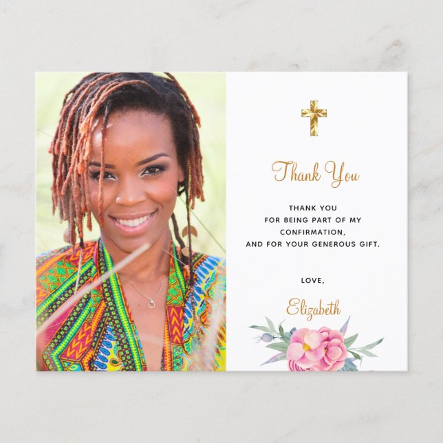 Tack för att du har blommigt för budgetbekräftelse (Framsida)