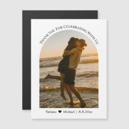 Tack för att du har bröllop arch-fotomagnet