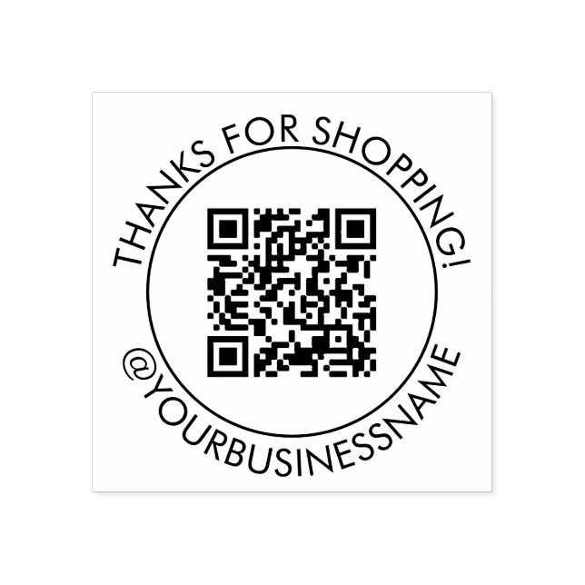 Tack för att du har bytt QR-kod Stämpel (Tryck)