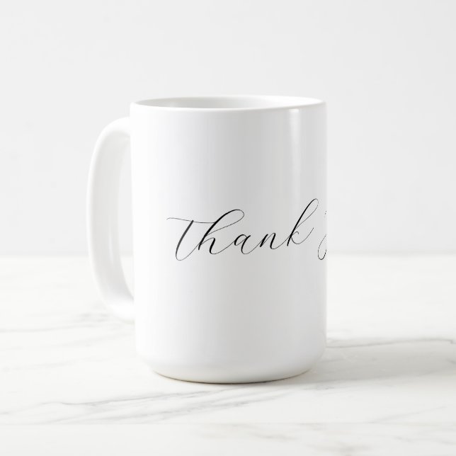 Tack för att du har elegant anpassningsbar c kaffemugg (Framsida vänster)
