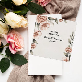 Tack för att du har ett kort för elegantens Rosa F