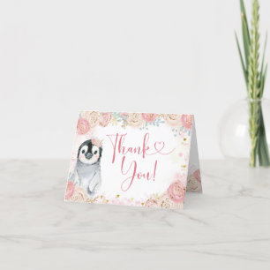 Tack för att du har ett kort för flicka Penguin Wi