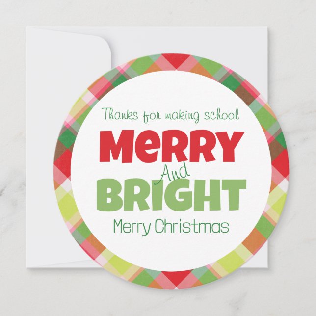 Tack för att du har ett kort med Merry & BrightSto (Framsida)