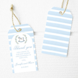 Tack för att du har fått en pojke-dusch. presentetikett