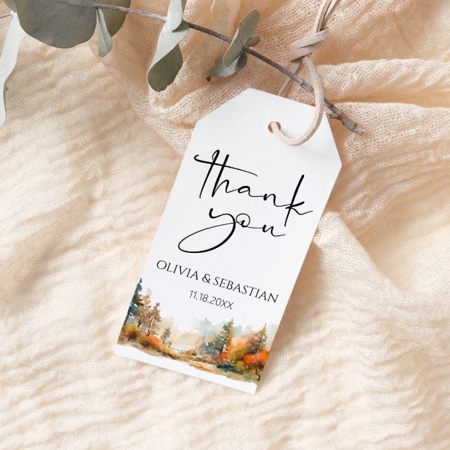 Tack för att du har fått skog från Rustic Woodland Presentetikett (Skapare uppladdad)