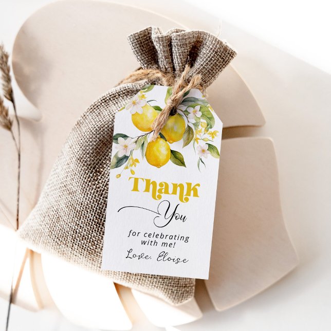 Tack för att du har fött citruscitrusfrukter presentetikett (Skapare uppladdad)