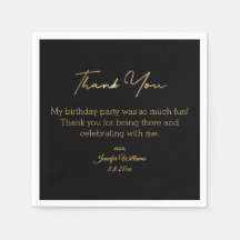 Tack för att du har grattis på födelsedagen svart