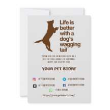 Tack för att du har hund husdjursbutik