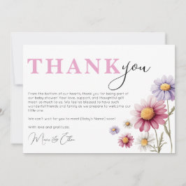 Tack för att du har kortmallen Baby Shower