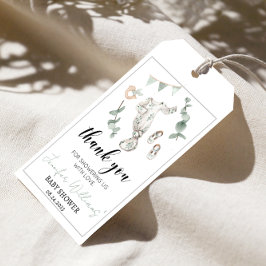 Tack för att du har märkre med gröntens eucalyptus presentetikett