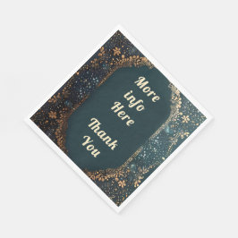 Tack för att du har nobbat bröllop. pappersservett