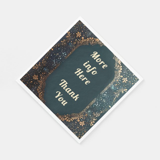 Tack för att du har nobbat bröllop. pappersservett (Hörn)