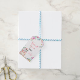 Tack för att du har Ta Party Pastel Flowers Baby S Presentetikett