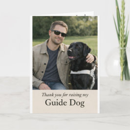 Tack för att du har uppfostrat min ledarhund kort