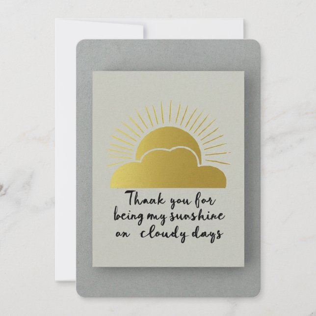 Tack för att du har varit med om grumliga dagar kort (Framsida)