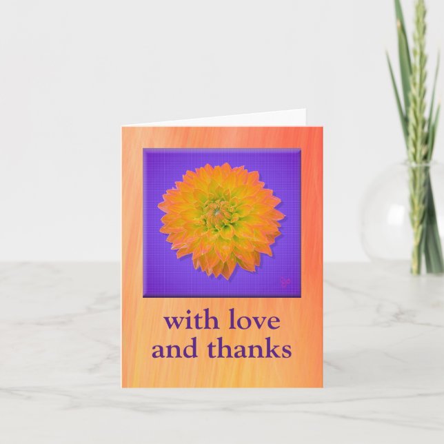 Tack för att du har vikat kort med Dahlia av Jo Bi (Framsida)