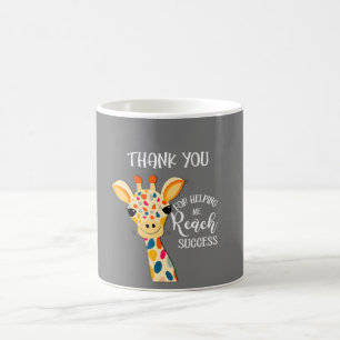 Tack för att du hjälper mig att nå framgång me kaffemugg