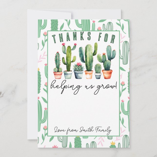 Tack för att du hjälper mig att skaffa kortinnehav inbjudningar (Framsida)