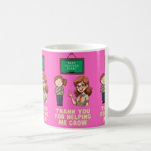 Tack för att du hjälper mig att växa kaffemugg