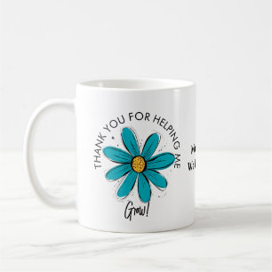 tack för att du hjälper mig växa lärare kaffemugg