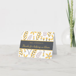 Tack för att du hjälper oss Bloom Teacher Greeting Kort